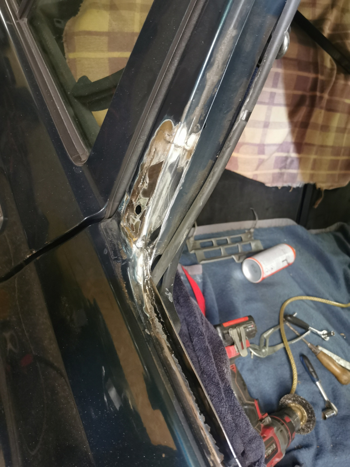 Rostsanierung Scheibenrahmen