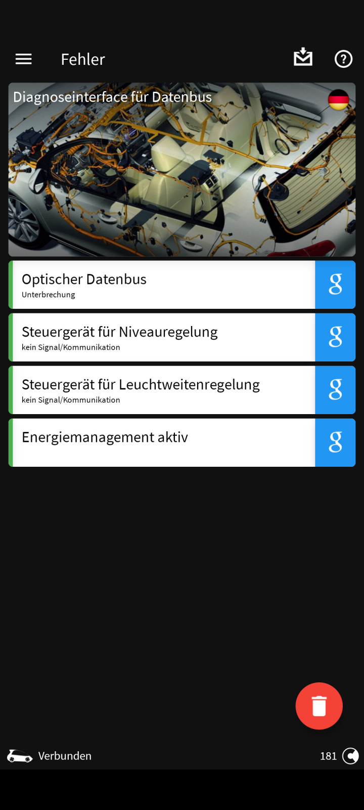 Problem mit dem Luftfahrwerk