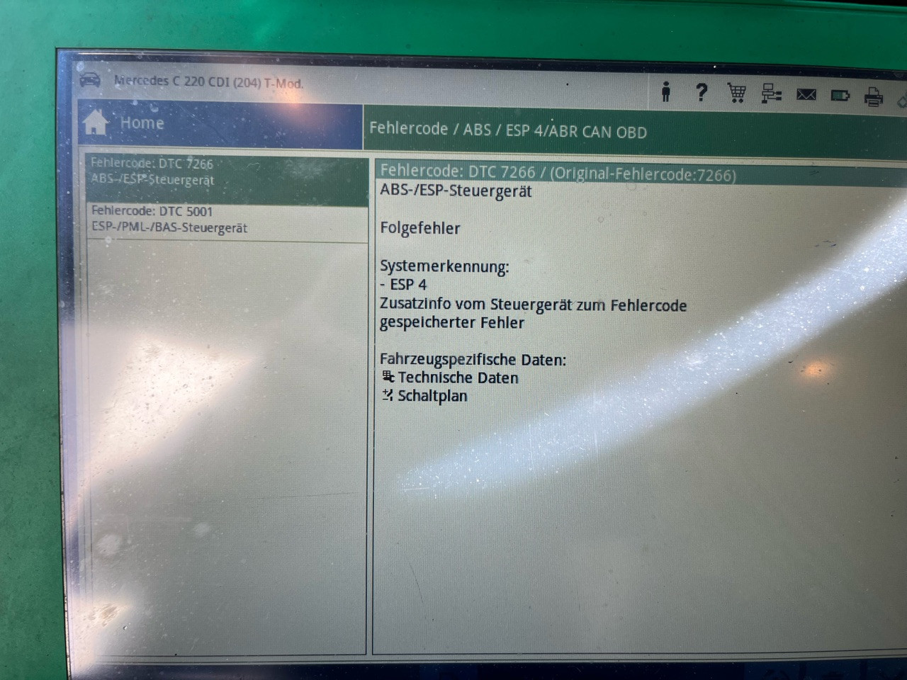 ABS, ESP, Reifendruck, jetzt EBD ohne Funktion. ABS Steuergerät defekt? defekt?