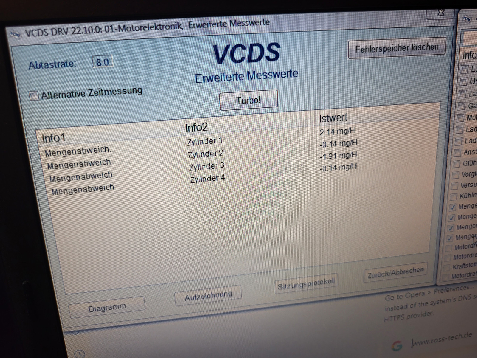 Motor läuft unrund nach Injektor tausch