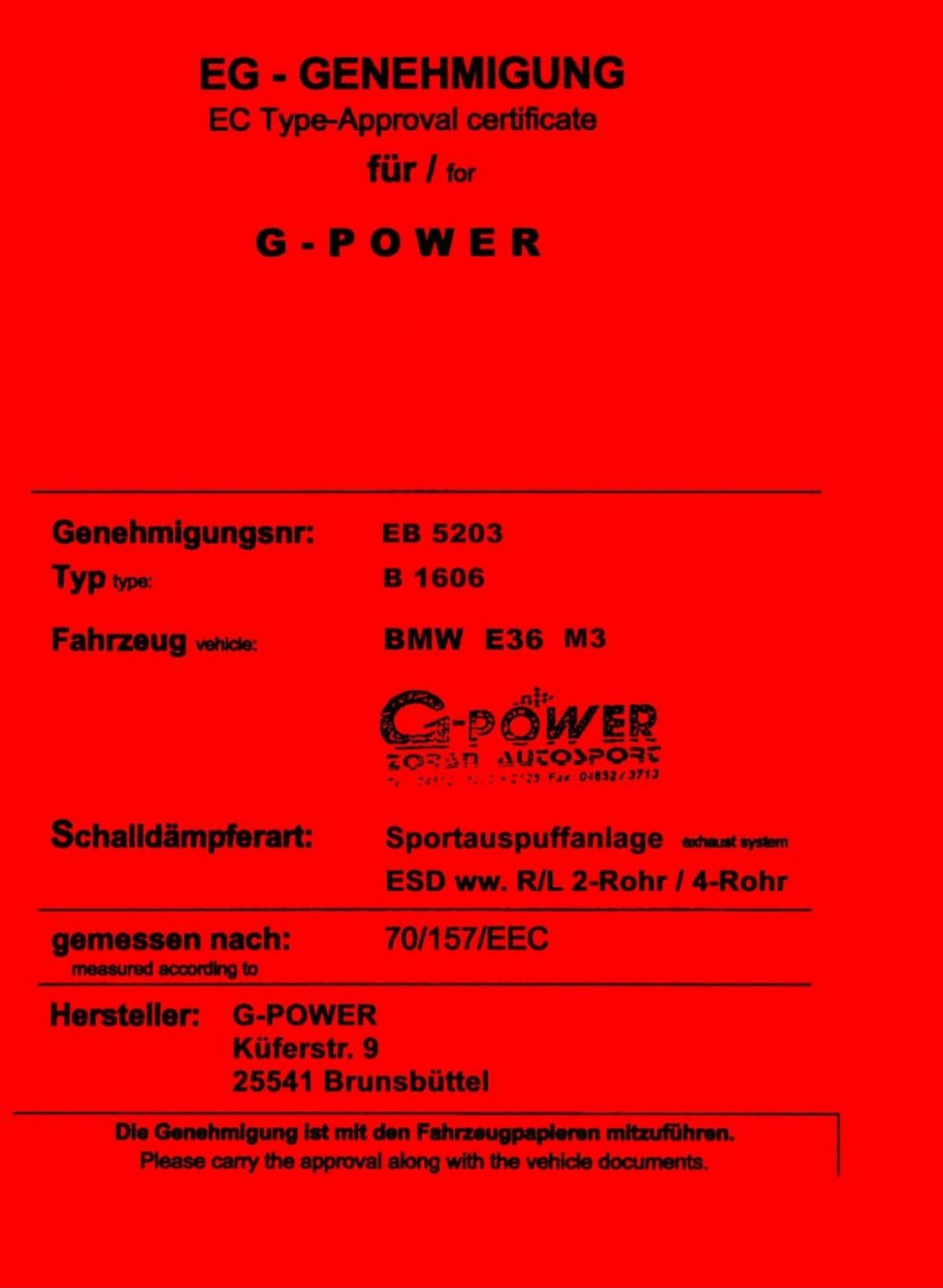 Teilegutachten EB 5203