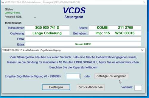 Anpassung Fondgurtwarnung