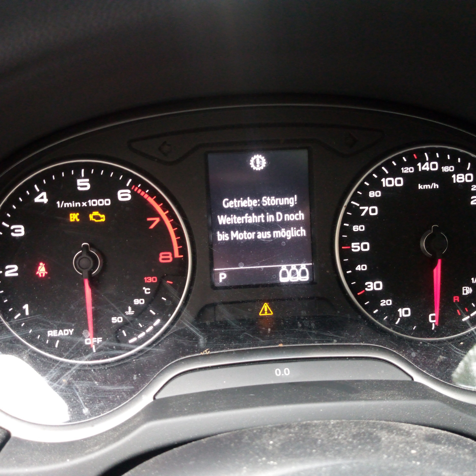 Fehlermeldung nach Getriebeupdate