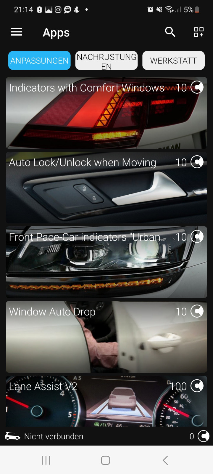 Codierungen für Tiguan 2