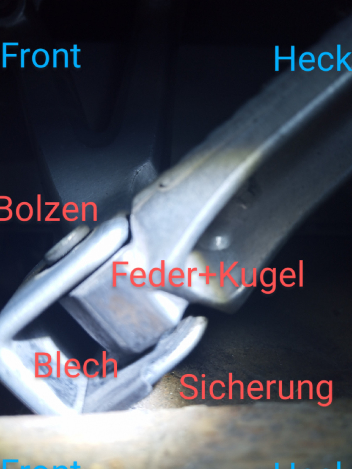 Hintere Furßrasten tauschen