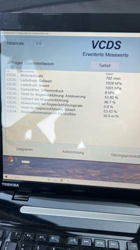 Verschd. Werte Leerlauf