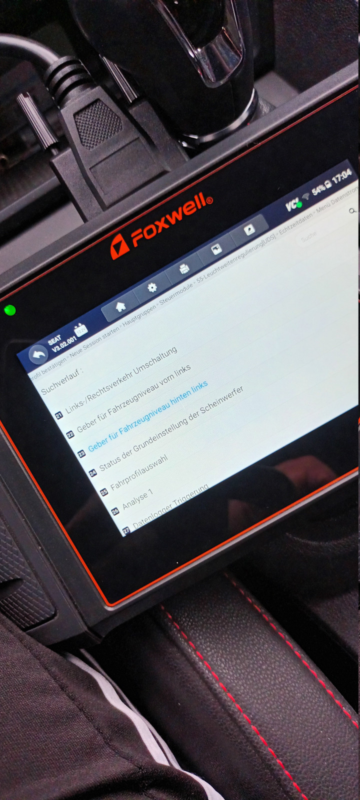 Fehlermeldung Leuchtweitenregulierung