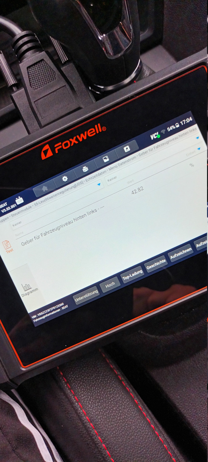 Fehlermeldung Leuchtweitenregulierung