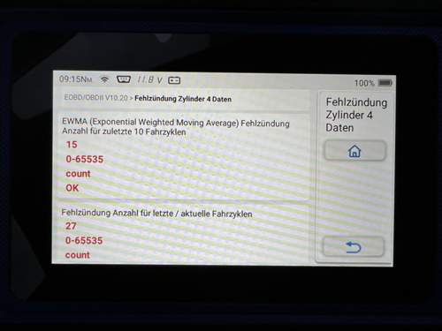 Fehlzündungen Zylinder 4