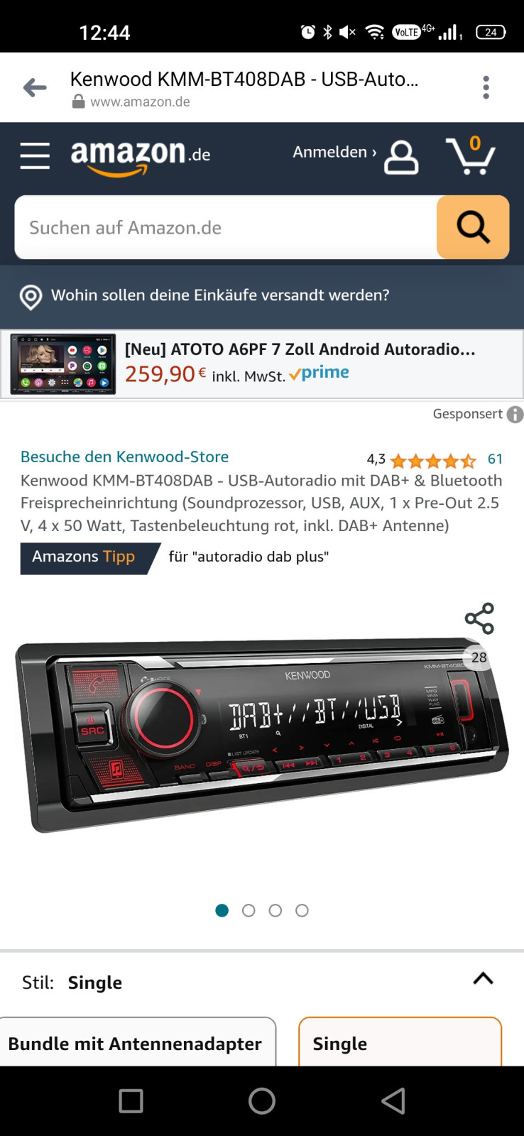 Austausch des Radio gegen Zubehör Teil?