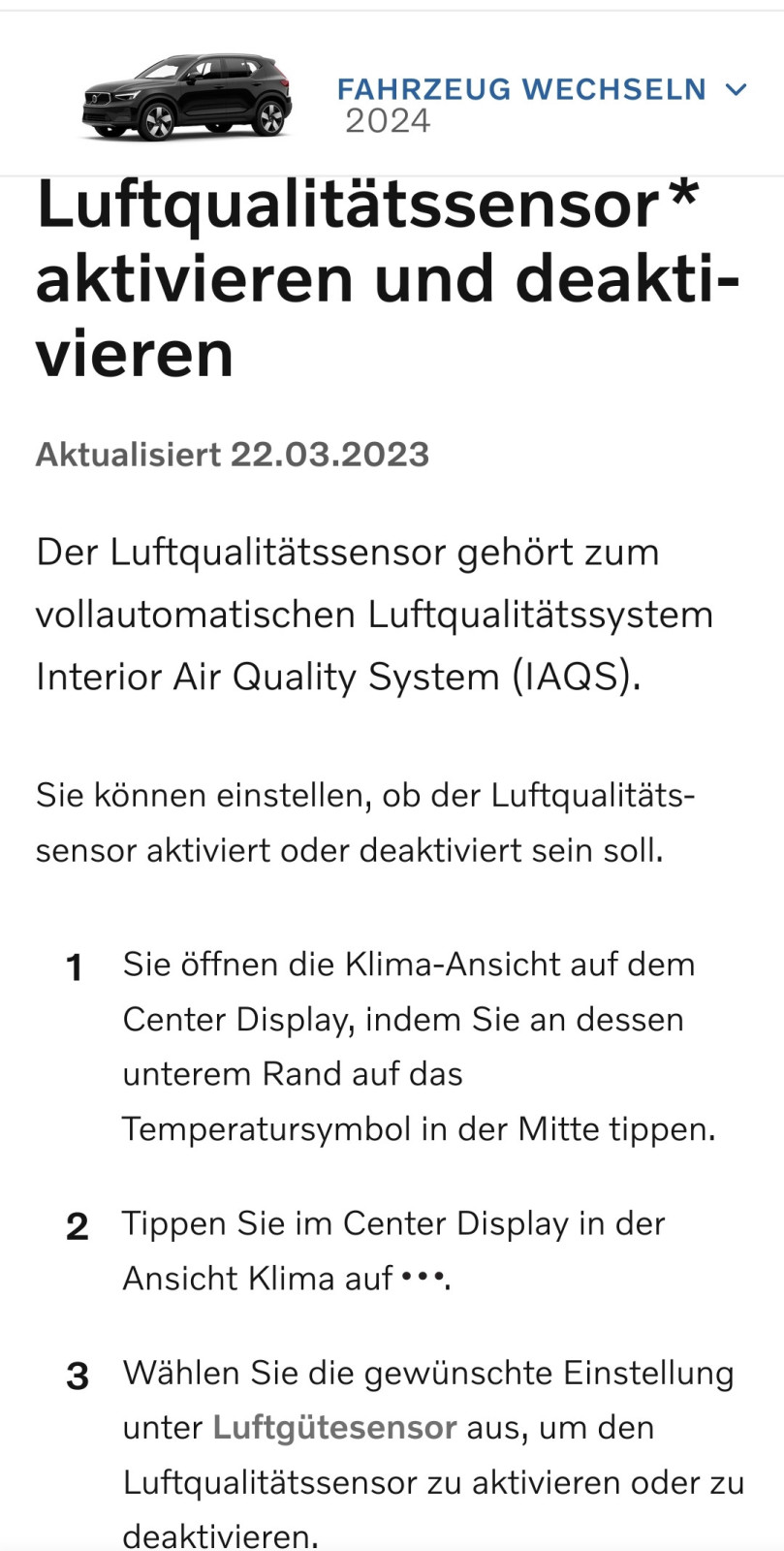 Luftqualitätssensor