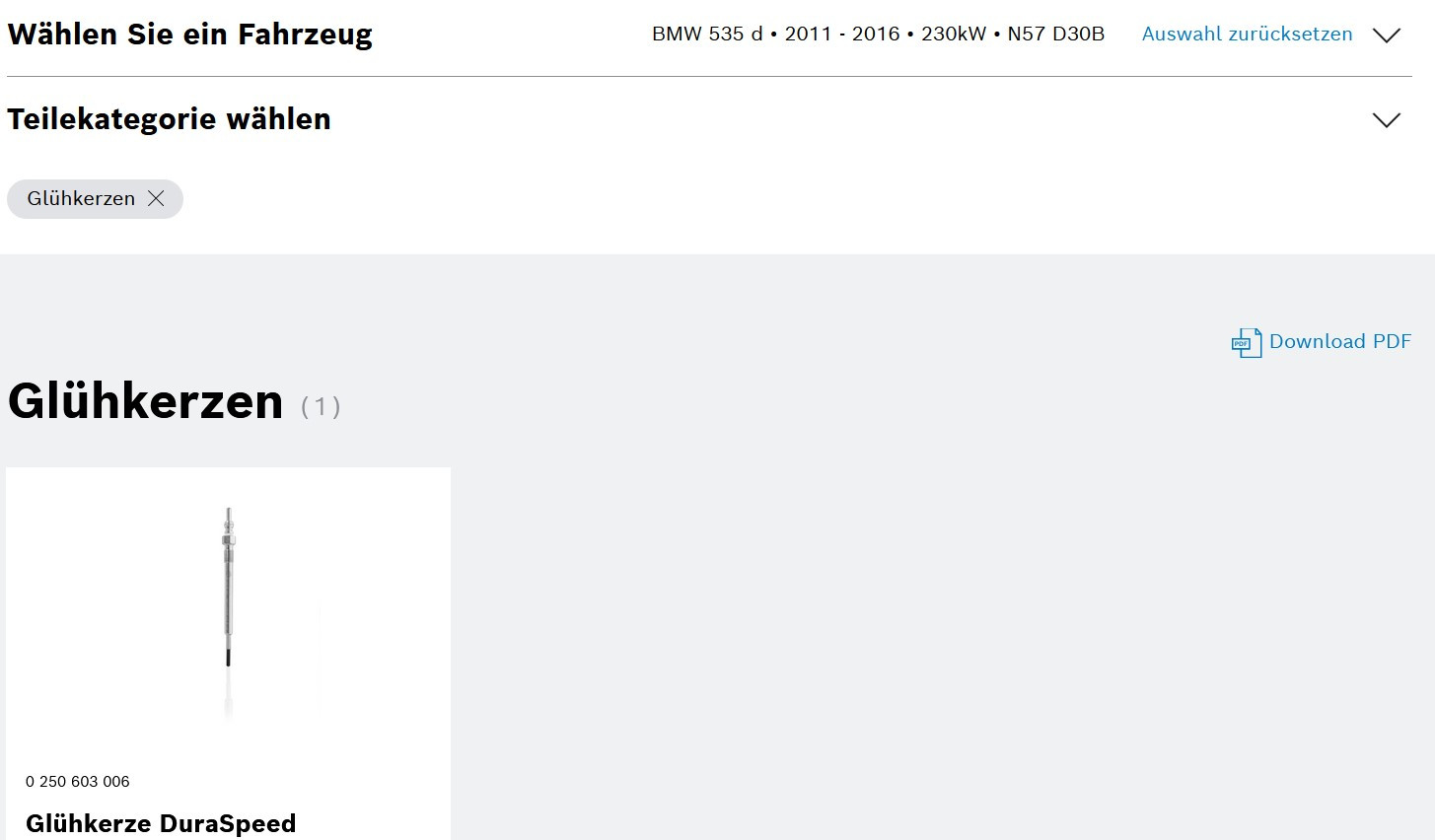 BMW F10 Glühkerzen wechseln