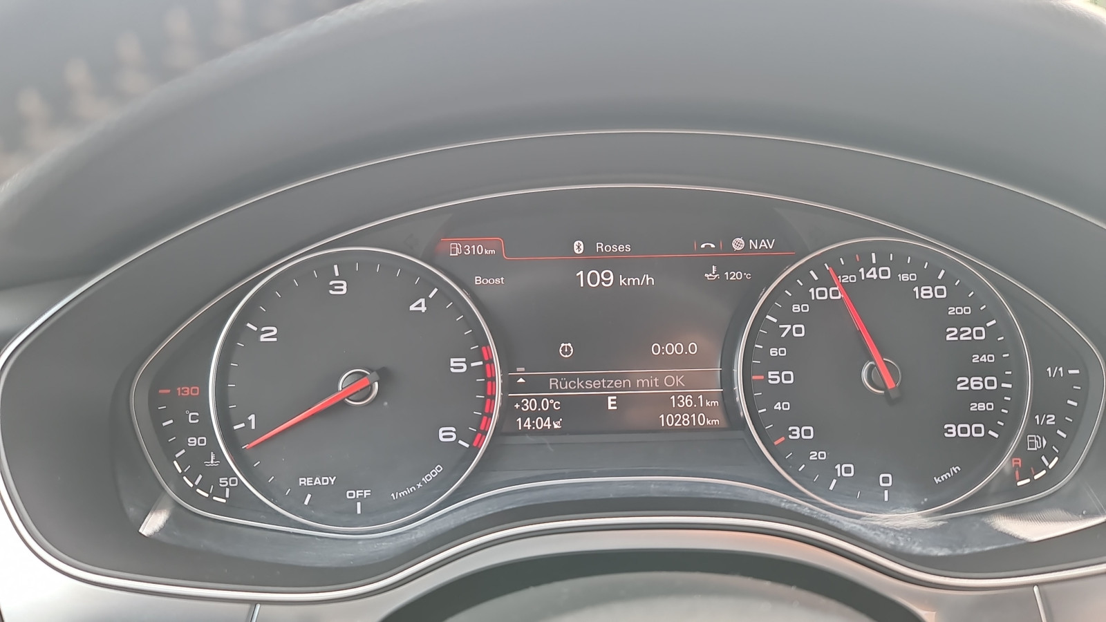 Audi A6 4G Öltemperatur