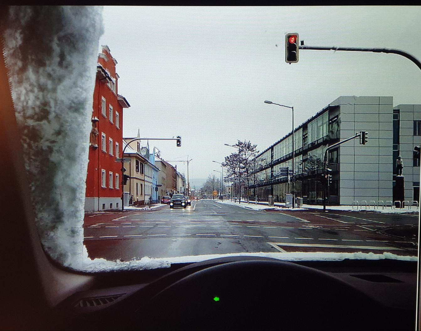 E91 mit falsch montiertem Wischer