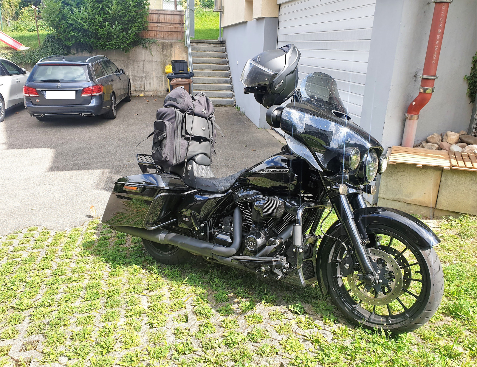 Gewicht von Seitentaschen für Harley Motorräder