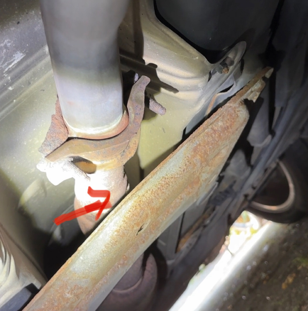 Auspuffanlage locker