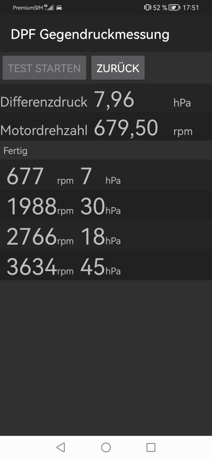 3.0d DPF voll? Differenzdruck