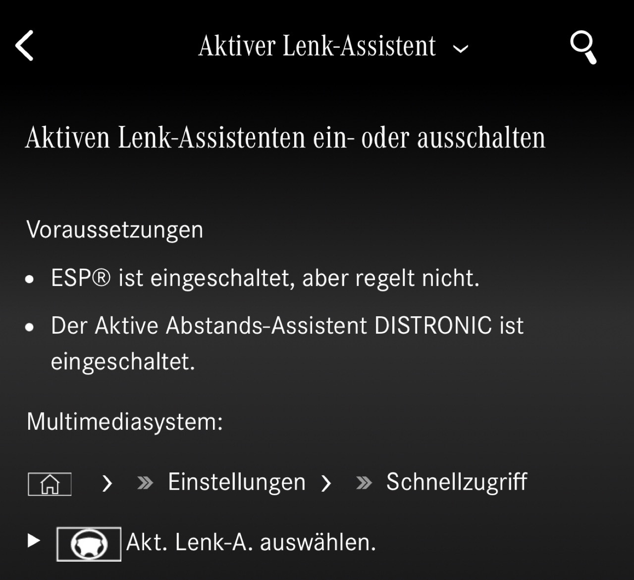 Kapazitives Lenkrad nervt