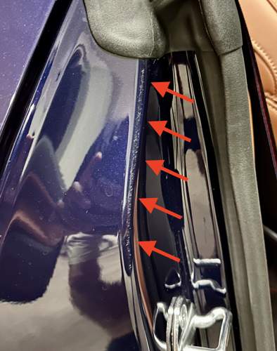 Detail Seitenrahmen Beifahrerseite