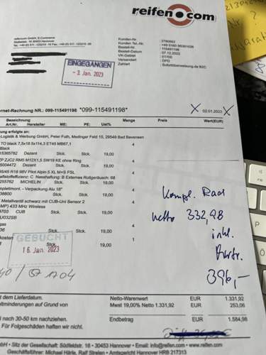 Original Rechnung aus 03/2023