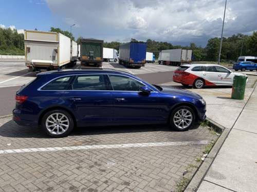 Schnappschuss nach dem Abholen