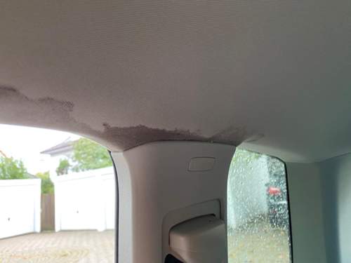 Feuchter Dachhimmel Touran hinten