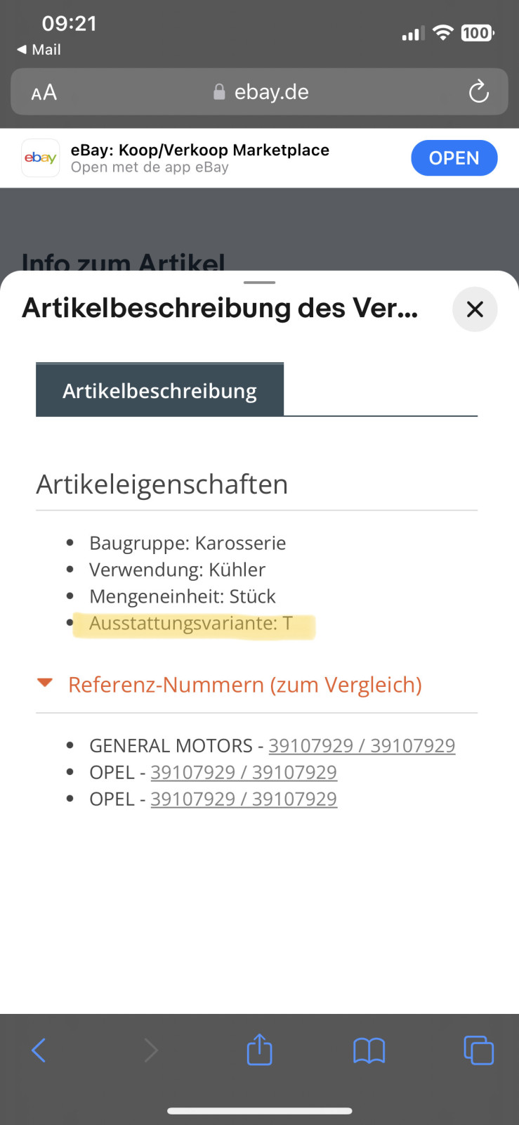 Ausstattungsvariante Opel insignia