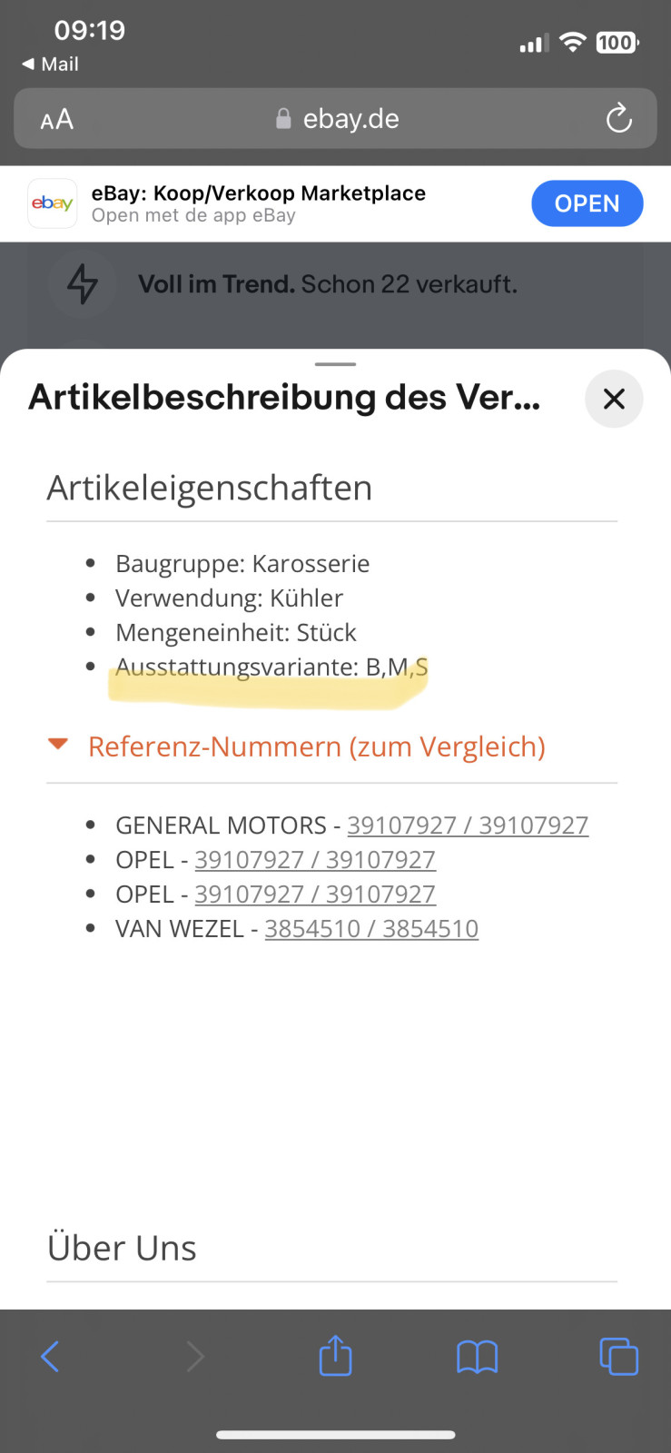 Ausstattungsvariante Opel insignia