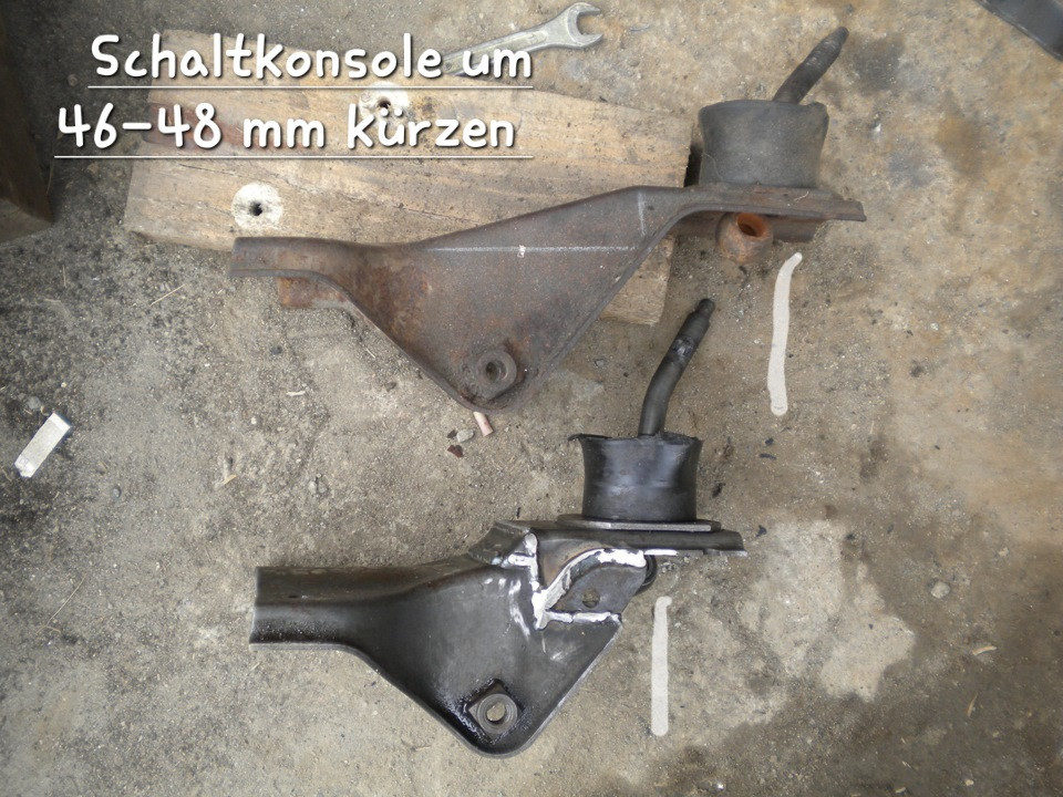 Manat B, 1.9 l GTE (12/1975): Umbau 4-Gang-Getriebe auf Getrag 240 5-Gang