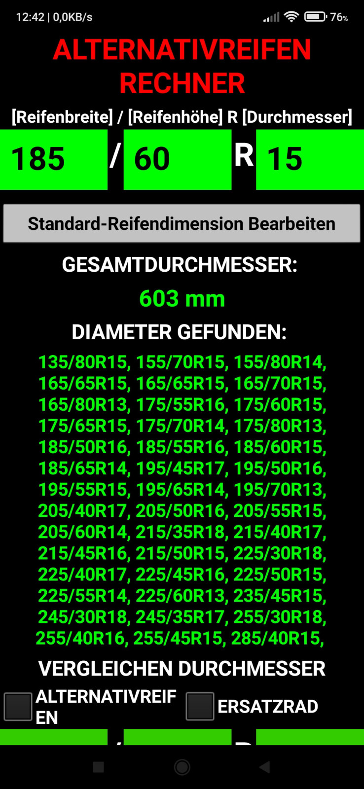 Richtige Reifengröße beim Polo 6R