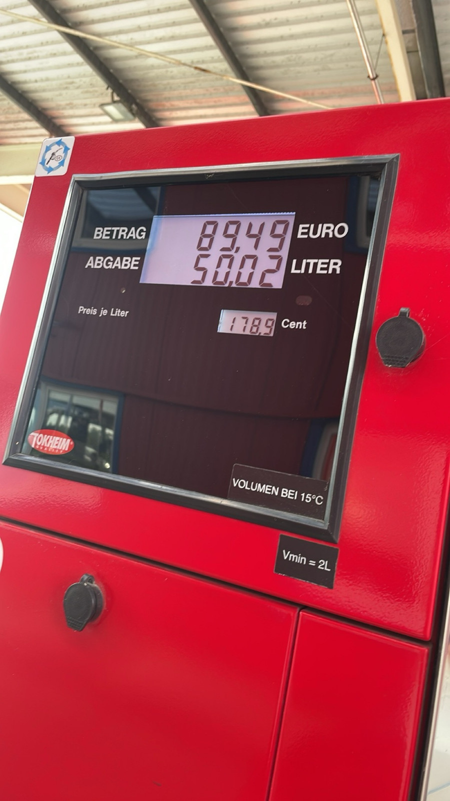 Tankgröße beim 1.6