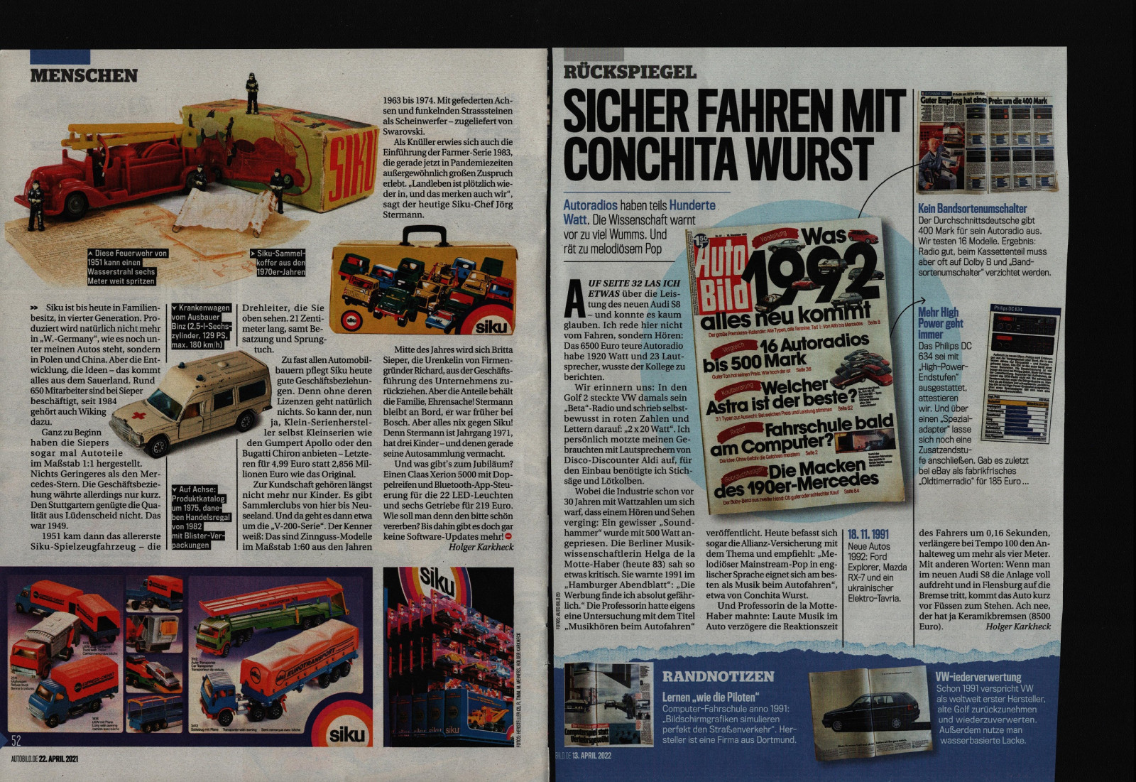 Foto-Erinnerungen an die Vergangenheit 1921 > 1990: