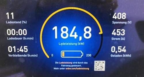 XC40 Extended Range Ladeleistung