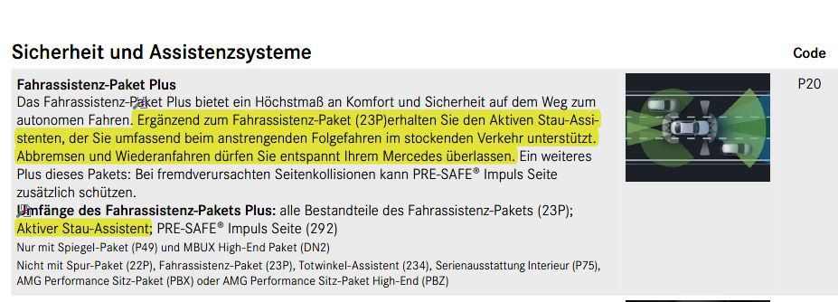Nachrüstung Aktiver Stau-Assistent?