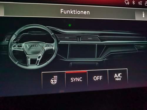Audi E-tron MMI 3385 Klima Shortcuts