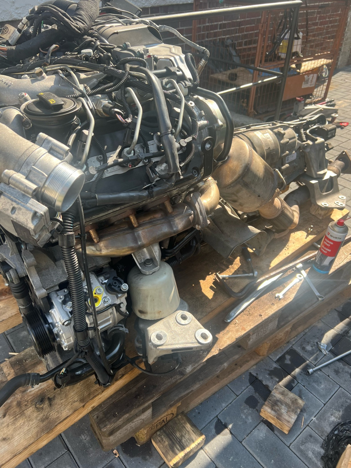 Motor Tausch nach Lagerschaden