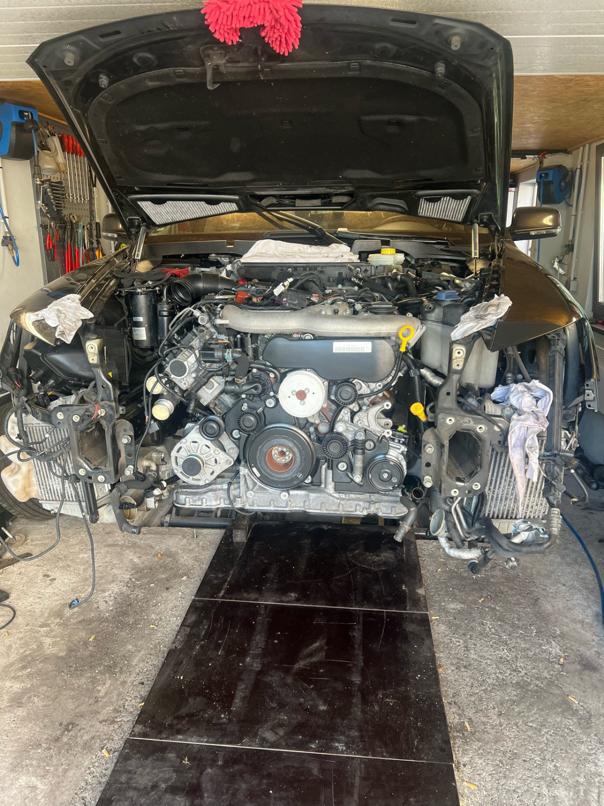 Motor Tausch nach Lagerschaden