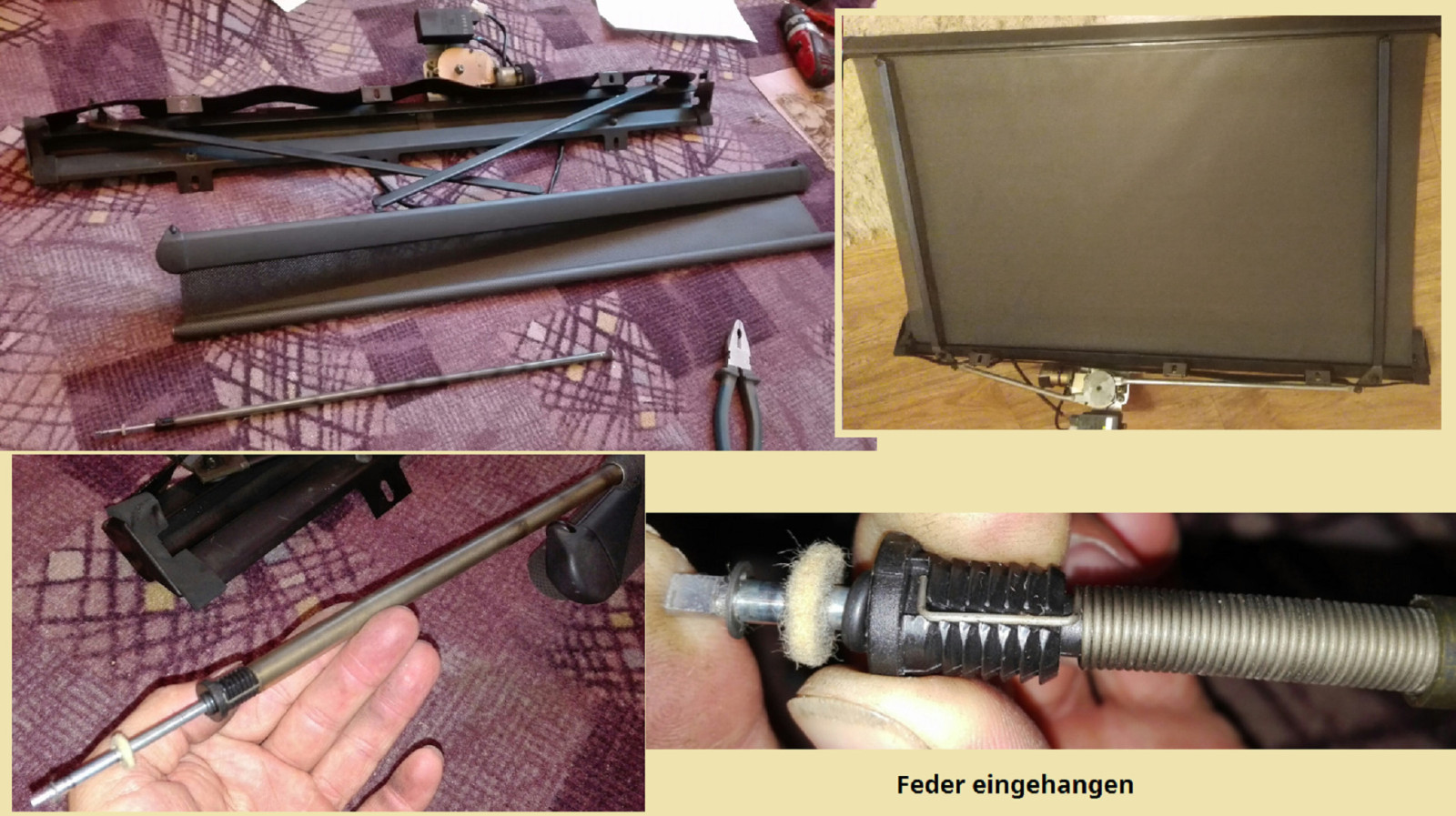 Omega B2: Sonnenrollo rollt nicht auf