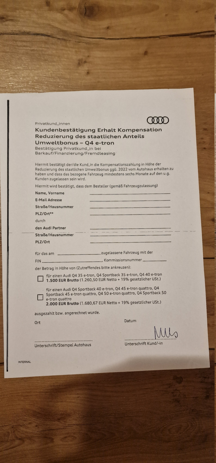 Q4 e-tron: Wartezimmer und Liefertermine