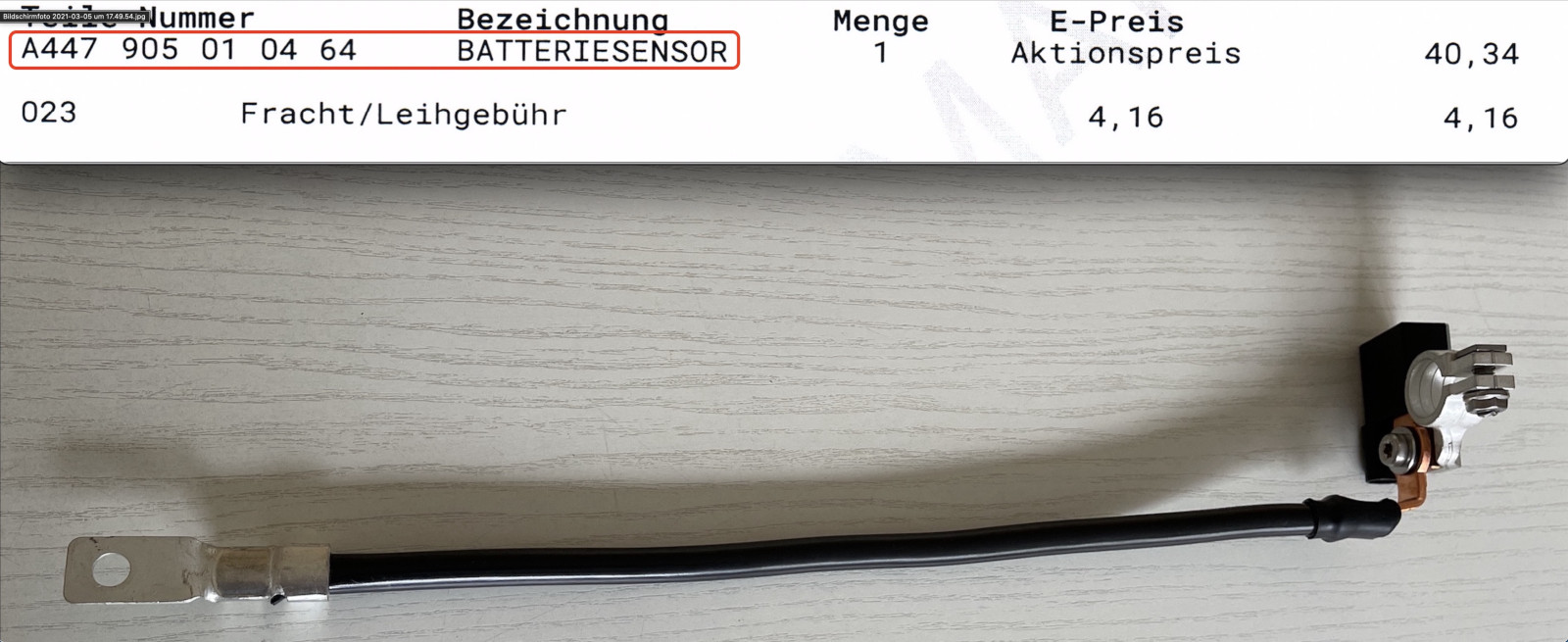 Rote Batterielampe leuchtet dauerhaft?