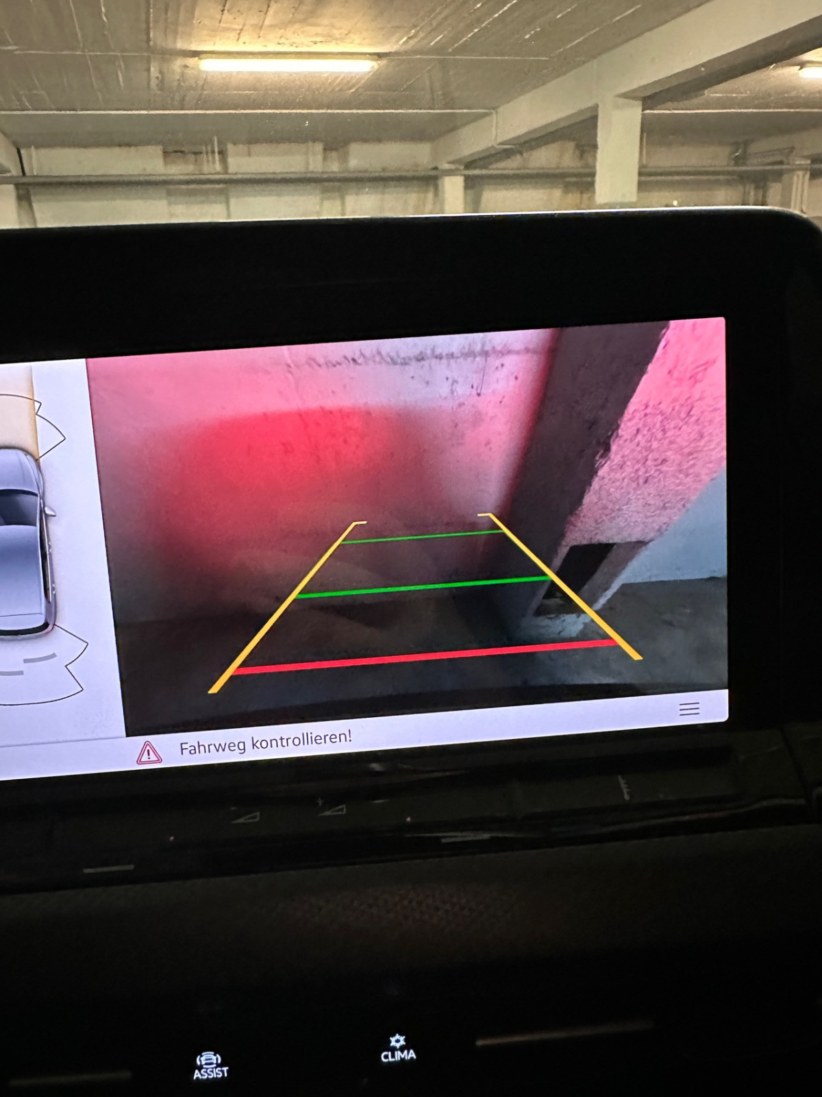 Golf 8 Rückfahrkamera Linien / Abstände