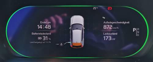 XC40 Extended Range Ladeleistung