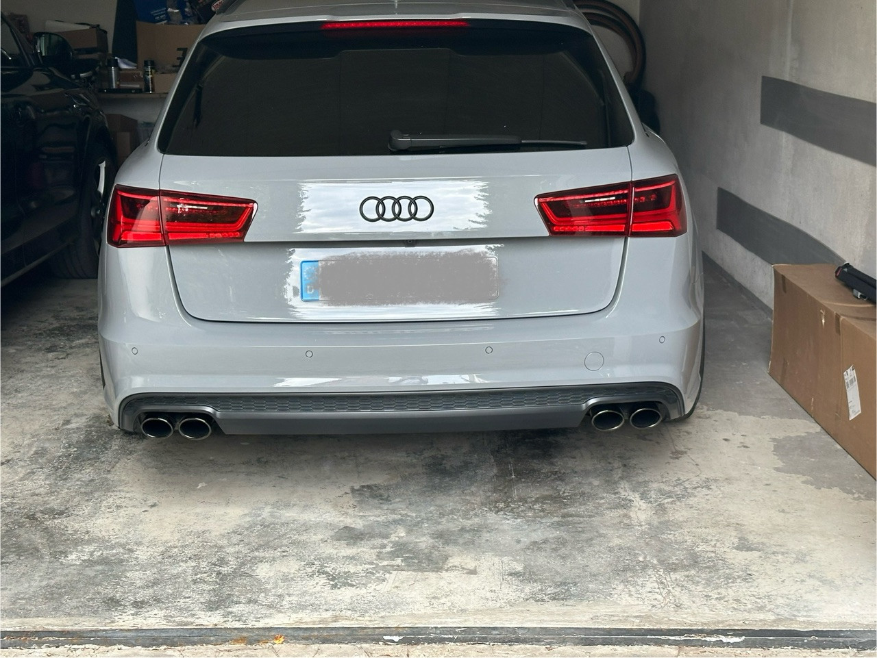 Doppel Auspuffblende Audi BiTurbo