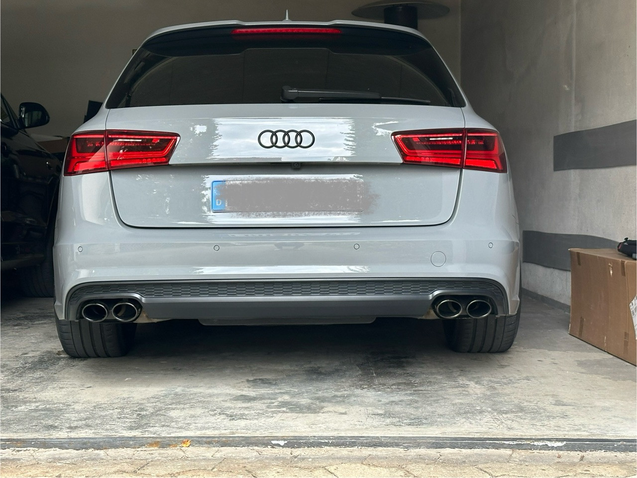 Doppel Auspuffblende Audi BiTurbo