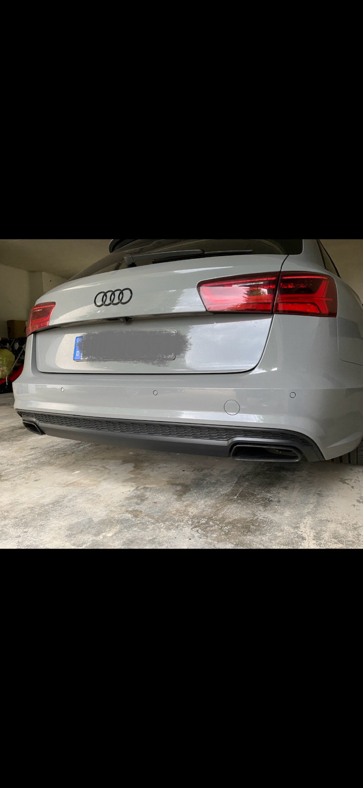Doppel Auspuffblende Audi BiTurbo