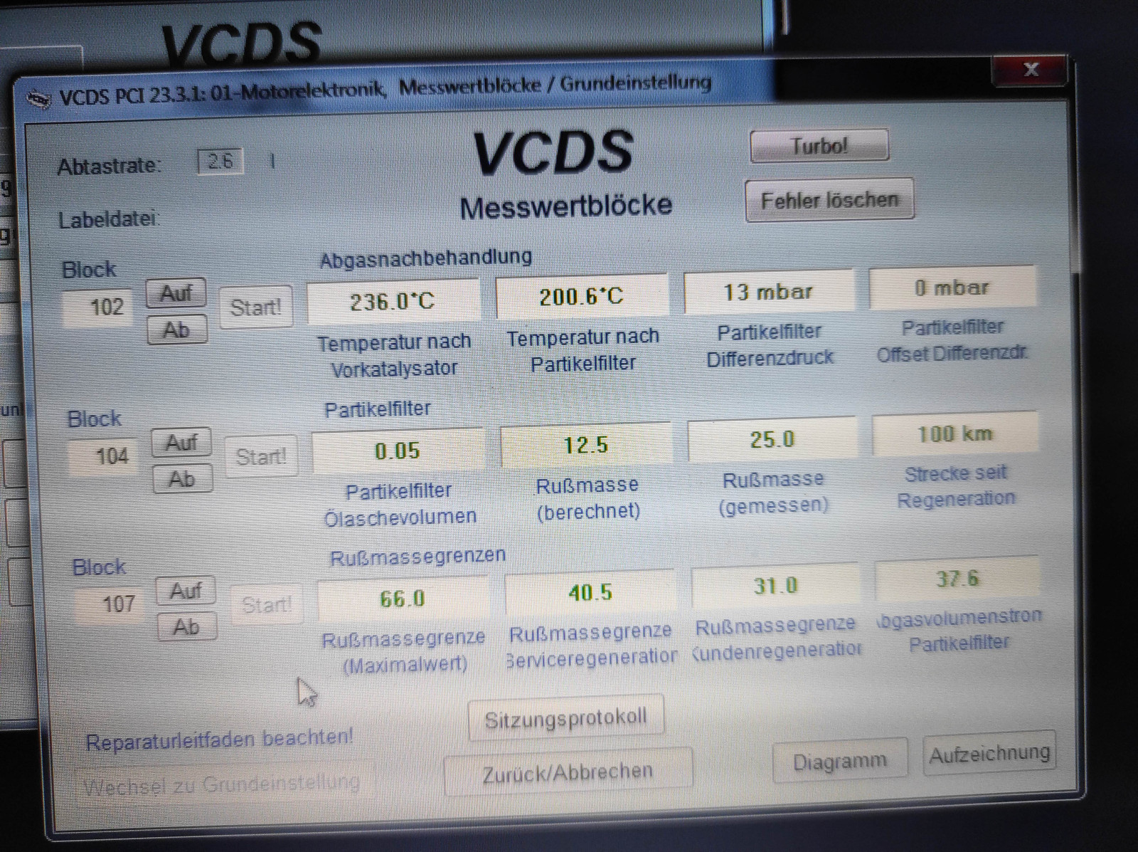 Drehzahlschwankung und Schlag von hinten beim Ausrollen (4f 3.0 tdi)