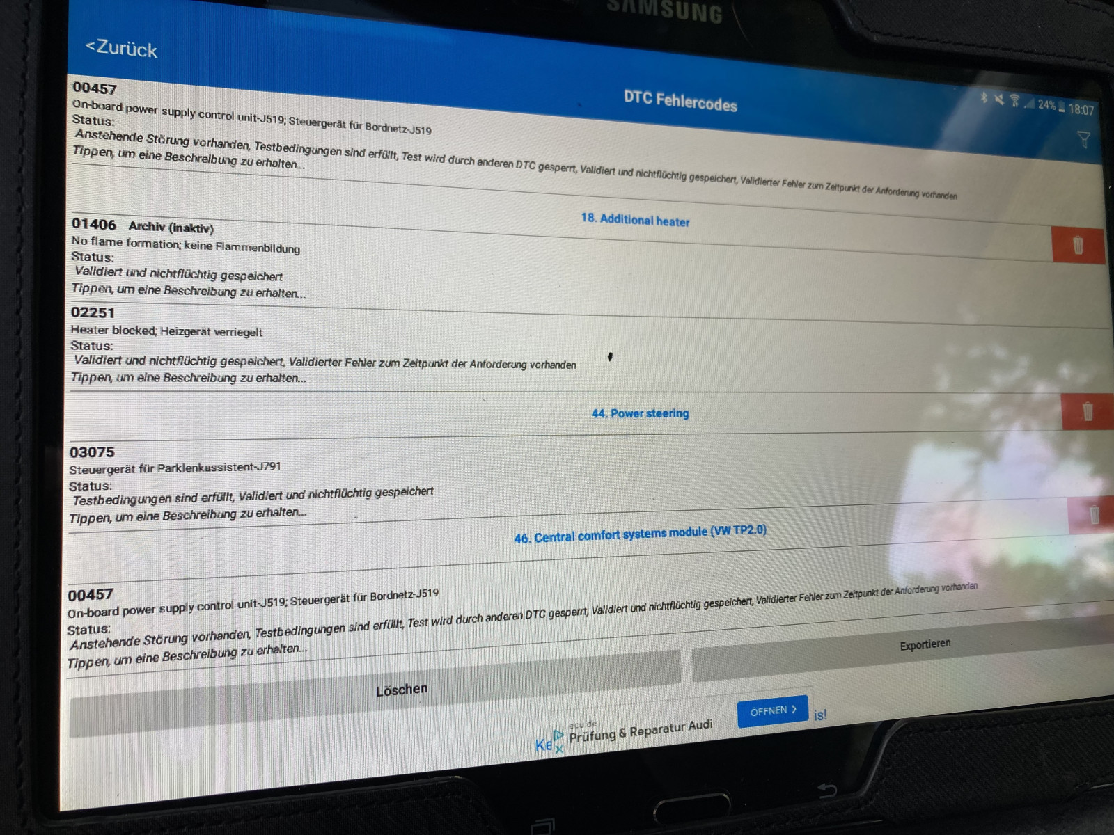 Motor geht während der Fahrt aus / Armaturenbrett klackert / Drehzahlmesser springt