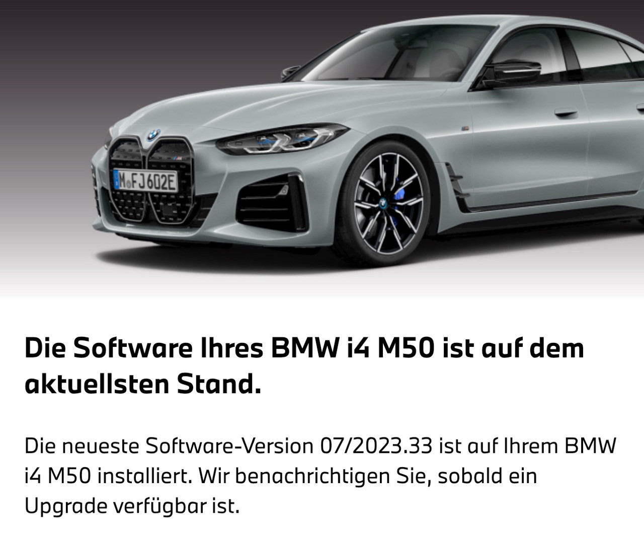 Aktuelle SW-Version i4