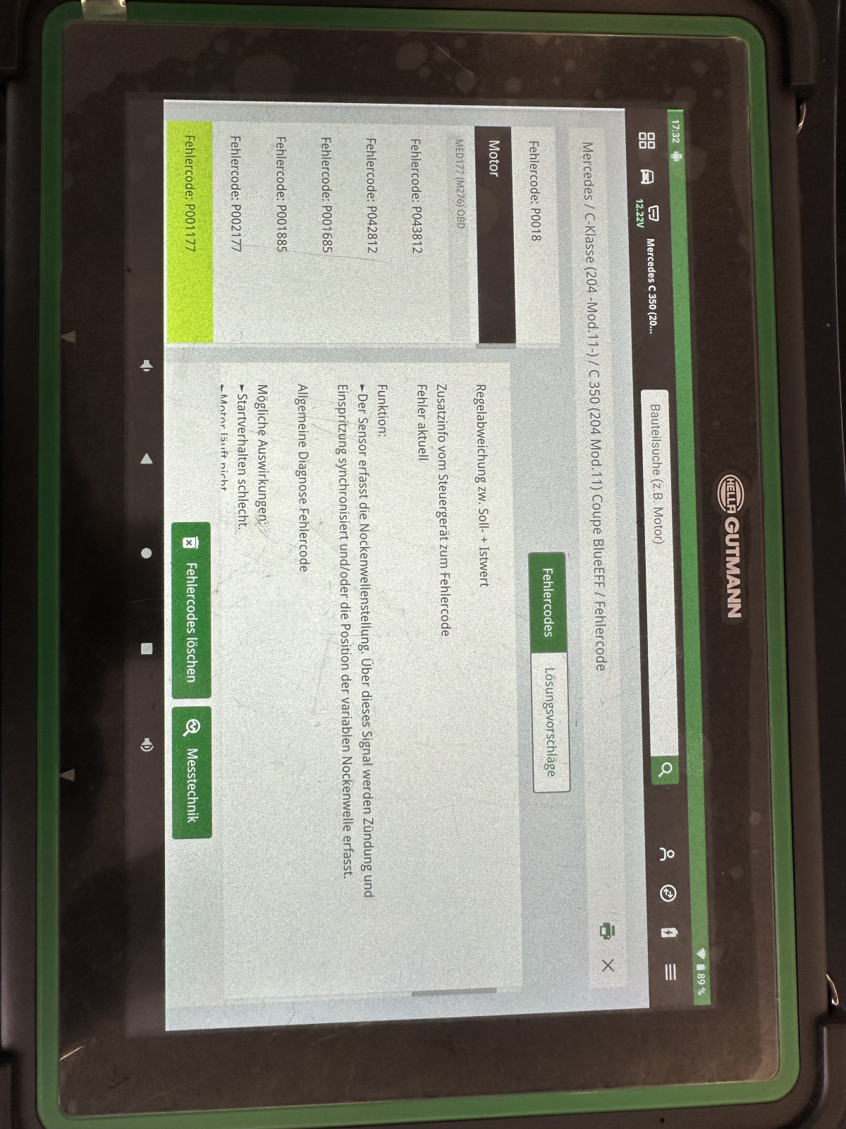 Gebrauchtwagen Kaufberatung viele Fehlercodes c350 2012