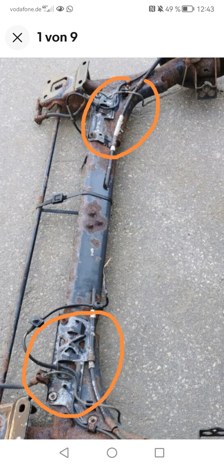 Suche Ersatzteil Hinterachse